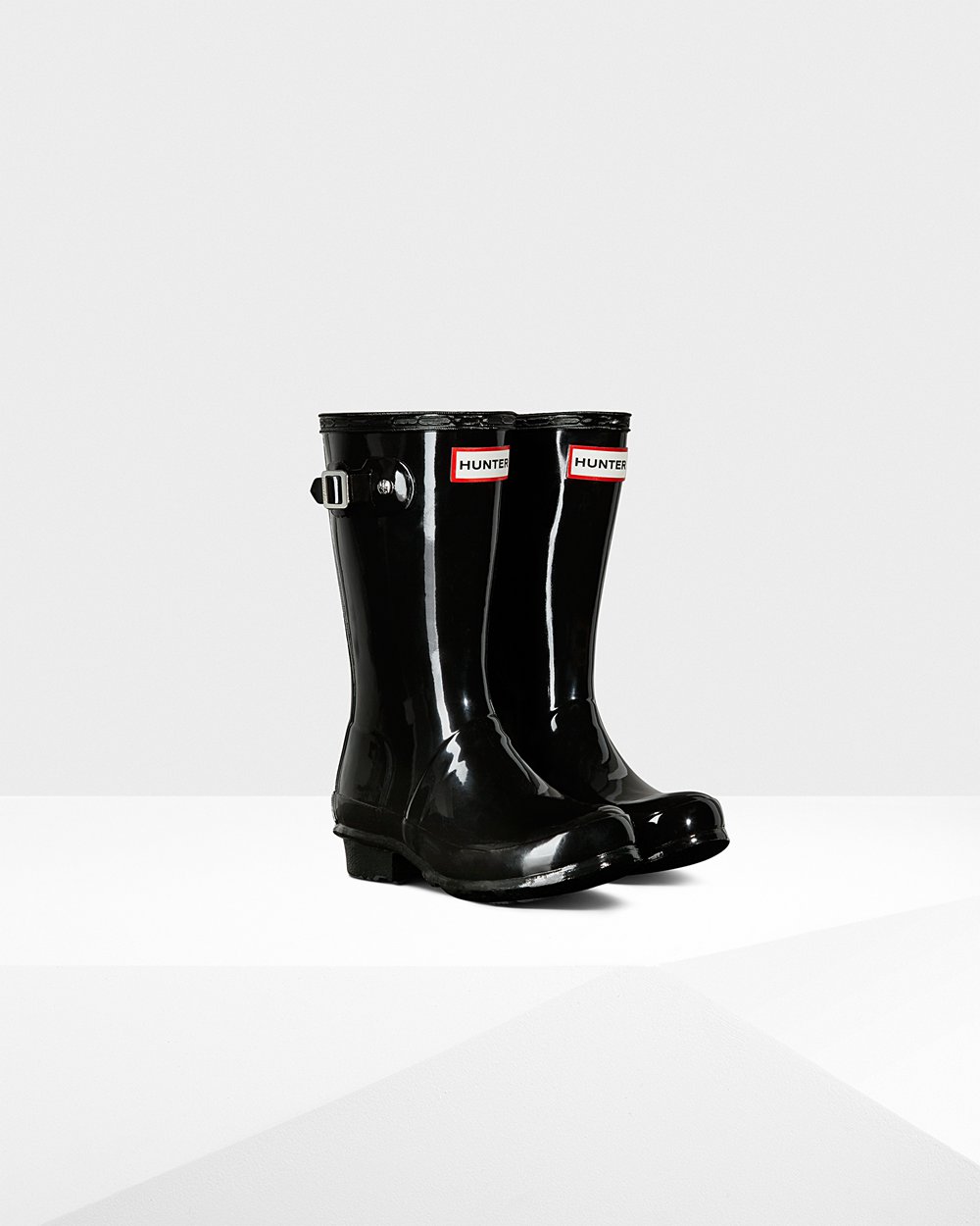 Galochas Hunter Criança Pretas - Original Big Gloss - 27RLMOPWV